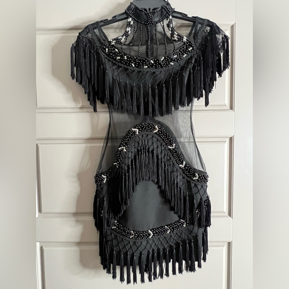 Fashion Nova Main Attraction Fringe Dress